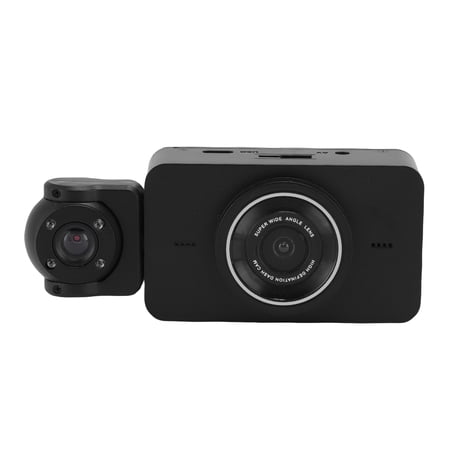 Rupoun 3 Channel Dash Camera 1080P Front Rear and Inside Car DVR, 170 Degree Wide Angle Night Vision with 2.9 Inch Screen, Wi-Fi App Control (Viidure), 24H Parking Mode Auto Shut-Off, Black