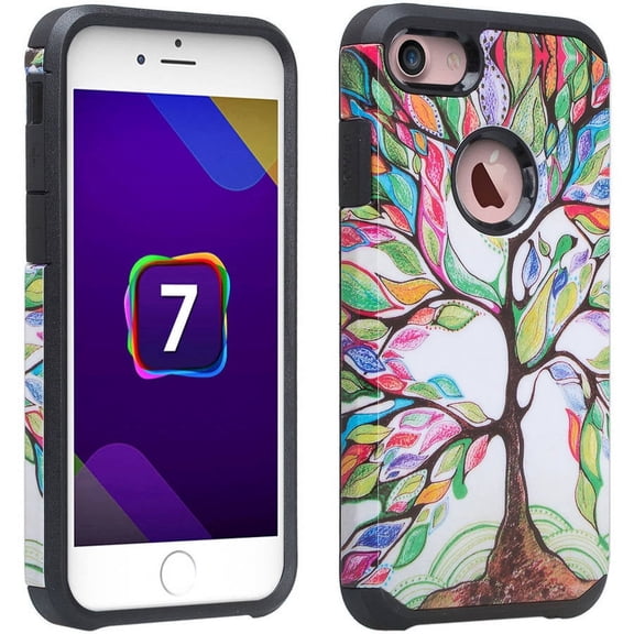 Protective Design Hybrid Case for Apple iPhone 7 Exact Fit
