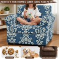 thumbnail image 5 of Bulopur Skull Damask 2Pcs Armchair Slipcovers Stretchy Furniture Protector Detachable Cushion Covers Non-Slip Elastic Bottom Washable for Living Room Bedroom Home Office Decor, 5 of 8