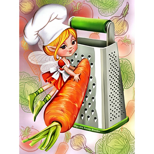 Pintura de diamante (DE9118) Kits de bricolaje 5D Cook Girl Square Handicrafts (LG937) 50x70cm Hugtrwg Para estrenar