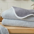 thumbnail image 6 of Great Bay Home Cotton Two-Toned Reversible Quick-Dry Towel Set  (Bath Towel (2-Pack), Grey / Charcoal), 6 of 6