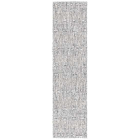 Safavieh Courtyard Teodor Geometric Indoor/Outdoor Runner Rug, Gray, 2'3" x 12'