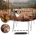 thumbnail image 2 of Hooks for Camping Cookware Hanging Rack Foldable Portable Tripod Storage Stand Multifunction Outdoor Hanging Organizer New, 2 of 10