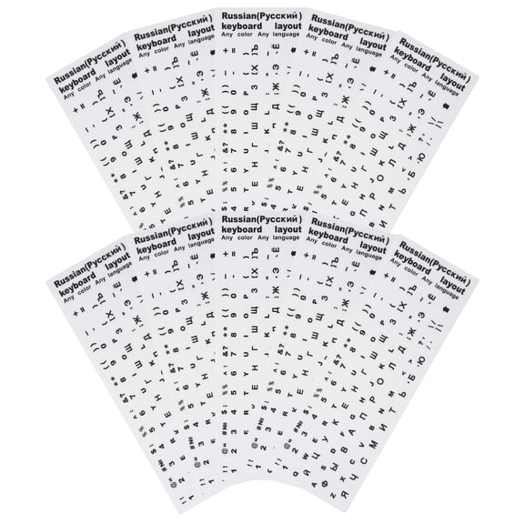 10 Pcs Keyboard Letter Stickers Computer Keyboards