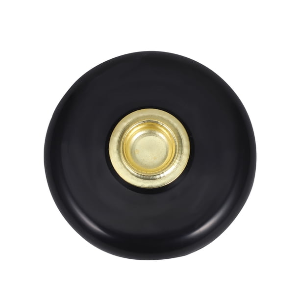 VERDANVERSE Base Antideslizante Para Clavija De Cello En Plástico Negro Con Inserto Dorado Resistente