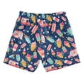 thumbnail image 7 of FORMRS Boys Swim Trunks Quick Dry Mesh Lining Beach Boardshorts, Sizes XS-XL, Pink Cartoon Truck Pattern, 7 of 7