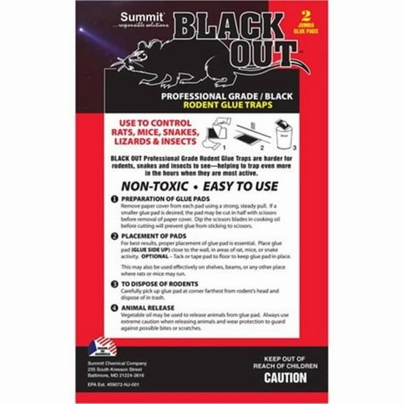 Black Out Professional Grade Rodent Glue Traps