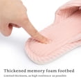 thumbnail image 4 of Slippers for Women Memory Foam House Womens Slipper Slides Home Bedroom Bathroom Spa Open Toe Corduroy Slippers Cozy Comfortable, 4 of 7