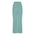 thumbnail image 6 of WRKEKC Women's Check Print Wide Leg Capri Pants Casual Ankle Length Elastic Waist for Summer & Street Style, 6 of 7