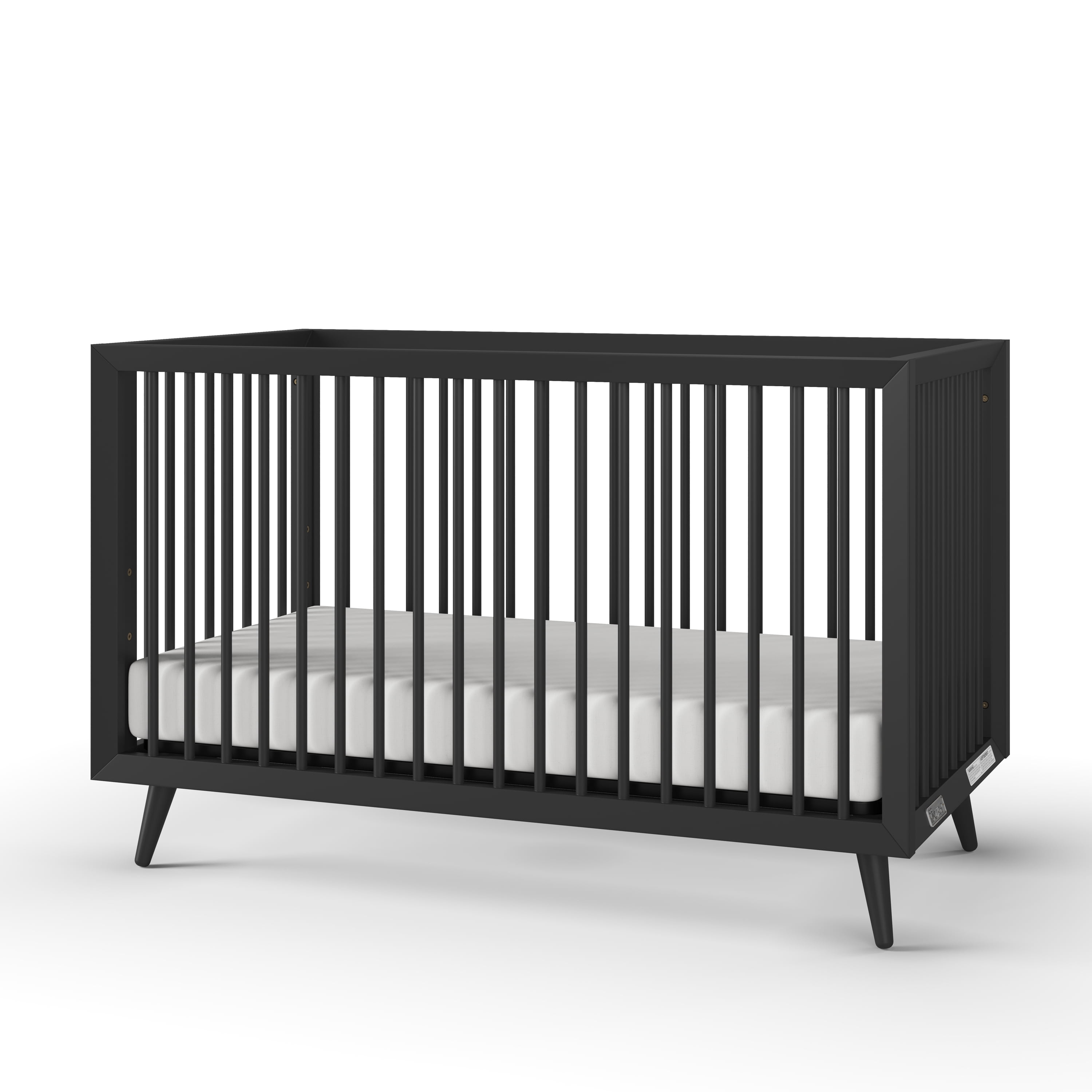 Child Craft Cranbrook 4-in-1 Convertible Baby Crib, Black Ebony
