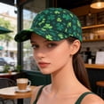 thumbnail image 4 of Casquette de Baseball Imprimée pour la Saint-Patrick, Chapeau de Soleil à Grand Bord, Couvre-Chef Extérieur Ajustable pour Festivals, Golf et Randonnée, 4 of 5