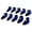 Black, variant on 10PCS Neoprene Golf Club Headgear Iron Protector Case Pouch for Men Golf Game black