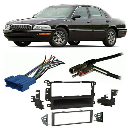 Install Dash Kit Buick Park - Fits Buick Park Avenue 1995-2005 Single DIN Harness Radio Install Dash Kit