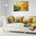 thumbnail image 3 of Designart Beautiful Fall Forest - Landscape Printed Throw Pillow - 12x20, 3 of 5