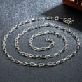 thumbnail image 2 of K-KED 925Sterling Silver Fashion Big O Links Chains Necklace for Men Women 3mm 20"-24"-22", 2 of 7