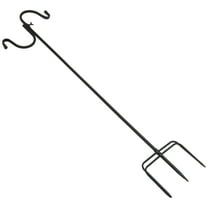 TABLZONE Camping Hook Shepherd Hook Black Outdoor Enthusiasts Lawn 1Pack