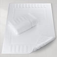 thumbnail image 3 of White Classic Hotel Collection Absorbent Cotton Bath Mats, Spa Reversible Floor Towels, not a Bathroom Rug, White, 22 x 34, 2 Pack, 3 of 9
