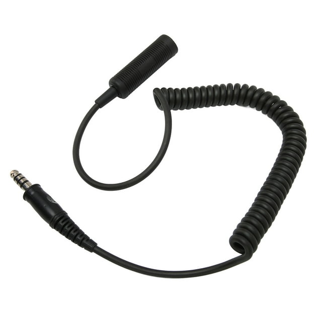 Cable de Auriculares de Radio, Enchufe de Extensión de Radio U-92A/U A U-174/U y Reproducir ABS Mono Duradero para la Extensión