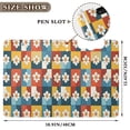 thumbnail image 3 of FORMRS A4 Clipboard Folder with Pen Holder Horizontal Foldable School Office Binder, Yellow Checkered Daisy, 3 of 9