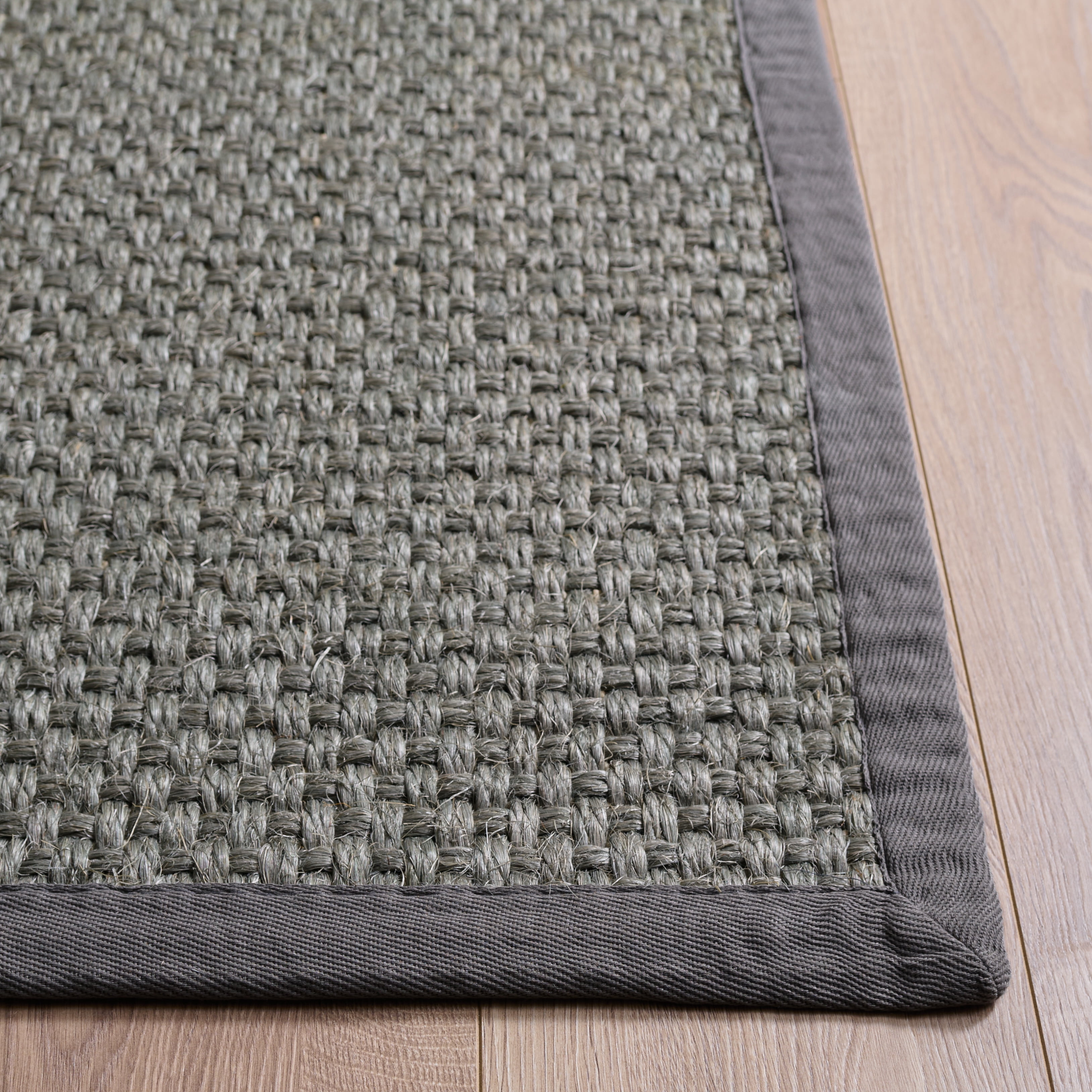 Safavieh Natural Fiber Tarah Bordered Runner Rug, Silver/Gray, 2'6" x 8'
