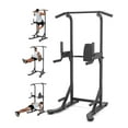thumbnail image 1 of Multi-Functional Free Standing Pull Up Bar Power Tower – 450 lbs Capacity Adjustable Dip Station – for Home Gym, Pull Ups, Dips, Leg Raises, 1 of 8