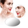 thumbnail image 1 of Qiilu LED Mirror, Portable Mirror,Portable Foldable 10X Magnification Mini 12 LEDs Makeup Mirror Cosmetic Tool, 1 of 8