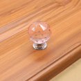 thumbnail image 2 of Poignée en Verre Cristal Poignée Sphérique pour Tiroir Poignée de Meuble à Trou Unique - Rose - 30mm, 2 of 8