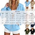 thumbnail image 3 of Enjoytime Womens Zip Up Hoodies Solid Color Long Sleeve Hooded Jacket 2026 Fall Winter Fleece Trendy Casual Sweatshirt, 3 of 7