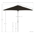 thumbnail image 5 of California Umbrella 9' Patio Umbrella in Mocha, 5 of 5