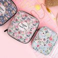 thumbnail image 4 of Empty Crochet Hook Case Portable Travel Crochet Storage Bag Organizers Zipper Bag with Web Pocket & Crochet Holder Slots, 4 of 5
