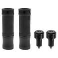 thumbnail image 1 of Kit de cubiertas de empuñaduras de motocicleta de 7/8" 22mm y 15/16" 24mm, empuñaduras de acelerador de aleación de aluminio y goma para motocicleta, scooter, bicicleta y ATV, negro, 1 juego, 1 of 1