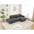 thumbnail image 6 of Dark Gray Wool Sectional With Chaise For Living Room 3 And Elegant, 6 of 6