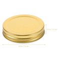 thumbnail image 2 of 10pcs Wide Mouth Mason Jar Lids 70mm Metal Canning Jar Lid With Leak Proof Airtight Seal For Yogurt Jam And Honey Jars, 2 of 3