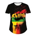thumbnail image 5 of Moxiu 4th of July Shirts Women Plus Oversized Short Sleeve Crew Neck Patriotic T Shirts American Flag Graphic Tees Summer Tops 2025 Multicolor,XXXXL, 5 of 5