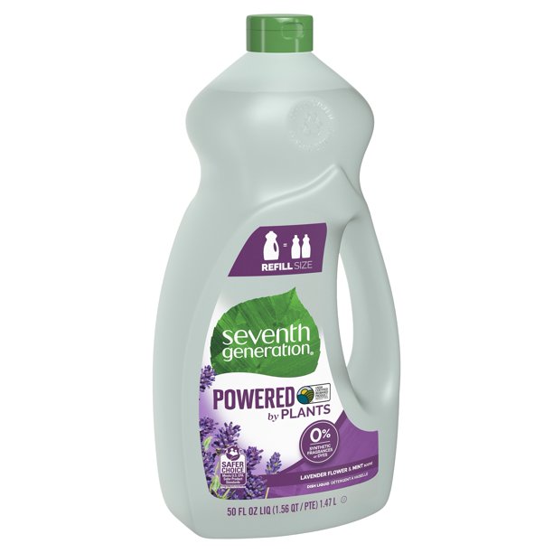 Seventh Generation Dish Liquid Soap Lavender Floral & Mint 50 oz