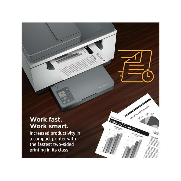 LaserJet MFP Laser Printer w/bonus 6 months Instant Ink toner - Walmart.com