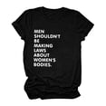 thumbnail image 2 of Pompotops Pull-over Femme à Manches Courtes Casual Letterprint, 2 of 7