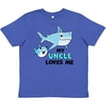 thumbnail image 3 of Inktastic My Uncle Loves Me with Cute Sharks Youth T-Shirt, 3 of 5