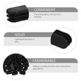 thumbnail image 3 of CRILSTYLEO 100Ud Tapones Protectores Negros Para Extremos De Tubo Ovalado Resistentes A Intemperie, 3 of 6