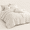 01-beige-Super King (120"x120"), variant on 01-beige Super King Plus (128"x120") Tufted Boho Microfiber Comforter Set