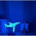 thumbnail image 4 of XYC Night Light 16 Color Acrylic 3D Illusion Baby Light Airplane for Kids Child Boy Bedroom Colorful Bedside Table Lamp Plane Gift 7F, 4 of 5