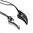 thumbnail image 2 of Men's Adjustable Necklace with Striking Wolf Fang Pendant and, 2 of 3