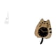 thumbnail image 5 of Estatua Abstracta De Resina Con Forma De Gato En Llamas, Figura Moderna De Fuego, Reloj De Pared Silencioso, Adorno, Escultura De Escritorio única Para Oficina, Patio, Estantería, Regalo De, 5 of 8