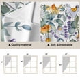 thumbnail image 5 of Floral Eucalyptus Leaves Swag Curtains for Kitchen/Bedroom/Living Room, Summer Botanical Watercolor Daisy Scalloped Curtains 63 Inch Long, Window Swag Topper Curtains Valances 2 Panels Set 36"x63", 5 of 8