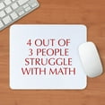 thumbnail image 3 of CafePress - 4 OUT OF 3 PEOPLE OPT RED Mousepad - Non-slip Rubber Mousepad, Gaming Mouse Pad, 3 of 6