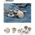thumbnail image 3 of HAHDAXIA 6 Pcs Buttons for Jeans,Adjustable Jean Button Pins,Pant Waist Tightener,No Sew and No Tools Instant Jean Button Pins for Pants, Simple Installation, Reusable and Adjustable(Style 3), 3 of 7