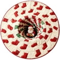 thumbnail image 2 of Oliegs Christmas 3D Rug – Christmas Optical I Llusion Rugs Decorative Rug With Depth Pattern Theme Santa C Laus Quilted Round Durable Fabric Gi Ft For Home Parties, 2 of 4