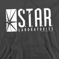 thumbnail image 2 of The Flash S.T.A.R. Unisex Adult Pull-Over Heather Hoodie, Medium, Charcoal, 2 of 4
