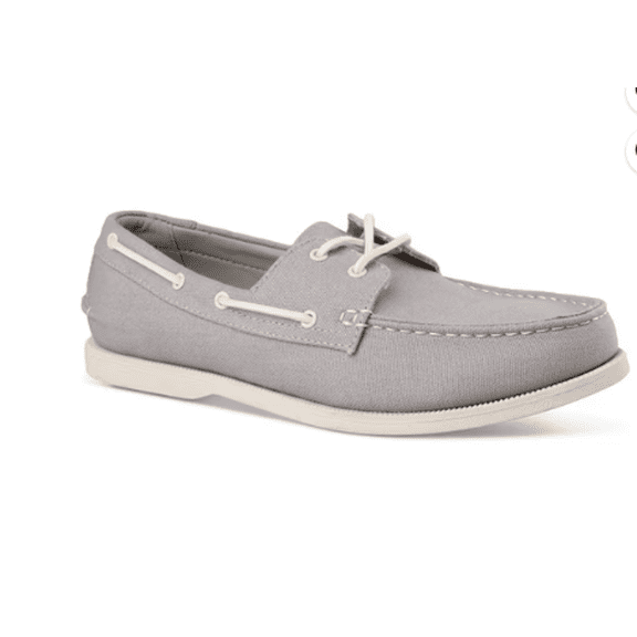 Club Room Men's Elliot Lace-up Boat Shoes Grey Size 12