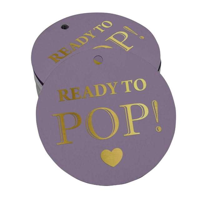 Inkdotpot Gold Foil Paper Hang Tags Ready To Pop Baby Shower Favor Tags 100 Pieces